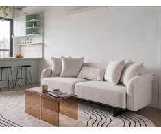 Beliani 3 vietų sofa SVANEK, balta