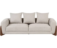 Beliani 3 vietų sofa VINLIDEN, smėlio ir rudos spalvos