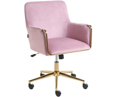 Beliani Besisukanti kėdė ALTONA iš veliūro, pastelinė rožinė