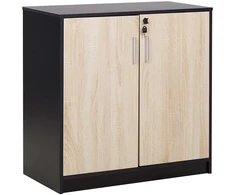 Beliani Birojo spintelė ZEHNA ruda / juoda