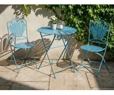 Beliani Bistro stalas PAVIA 71 cm 71 cm Metalinis Mėlynas
