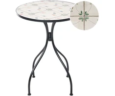 Beliani Bistro staliukas CARONA 60 cm metalinis juodas