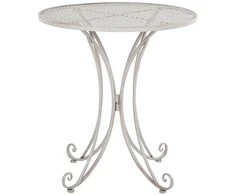 Beliani Bistro staliukas CILENTO 71 cm 71 cm metalinis pilkas