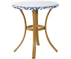 Beliani Bistro staliukas RIFREDDO 70 cm, grūdintas stiklas, mėlynas