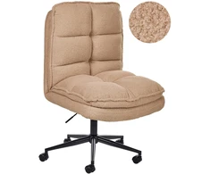 Beliani Biuro kėdė ADDISON Boucle smėlio spalvos