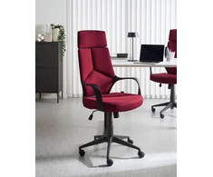 Beliani Biuro kėdė DELIGHT bordo spalvos