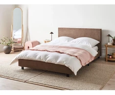 Beliani „Boucle“ lova ALBI, 140 x 200 cm, ruda