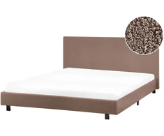 Beliani „Boucle“ lova ALBI, 140 x 200 cm, ruda