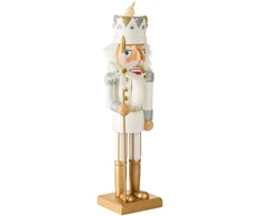 Beliani Dekoracinė figūrėlė LJUNGAN riešutų gliaudyklė 37 cm balta