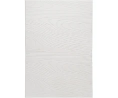 Beliani Dirbtinio kailio kilimas ONTAKE, kreminės spalvos, 160 x 230 cm