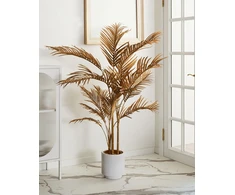 Beliani Dirbtinis augalas ARECA PALM 160 cm, auksinis