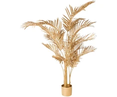 Beliani Dirbtinis augalas ARECA PALM 160 cm, auksinis