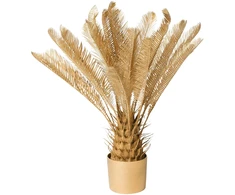 Beliani Dirbtinis augalas ARECA PALM TREE 70 cm auksinės spalvos