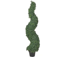 Beliani Dirbtinis augalas BOXWOOD SPIRAL TREE 120 cm žalias