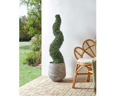 Beliani Dirbtinis augalas BOXWOOD SPIRAL TREE 120 cm žalias