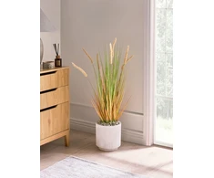 Beliani Dirbtinis augalas BRISTLEGRASS 90 cm žalias