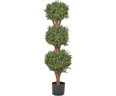 Beliani Dirbtinis augalas BUXUS BALL TREE 120 cm Žalias
