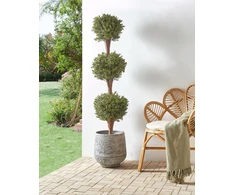 Beliani Dirbtinis augalas BUXUS BALL TREE 120 cm Žalias