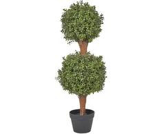 Beliani Dirbtinis augalas BUXUS BALL TREE 92 cm Žalias