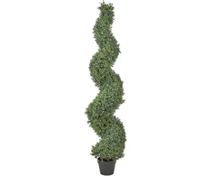Beliani Dirbtinis augalas BUXUS SPIRAL TREE 158 cm žalias