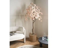 Beliani Dirbtinis augalas CHERRY TREE 190 cm rožinis