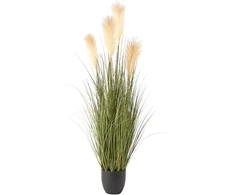 Beliani Dirbtinis augalas CORTADERIA GRASS, 120 cm, žalias