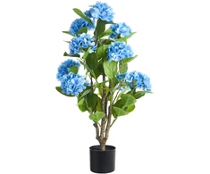 Beliani Dirbtinis augalas HORTENSIUM 90 cm mėlynas