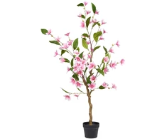 Beliani Dirbtinis augalas MAGNOLIA TREE 128 cm žalias