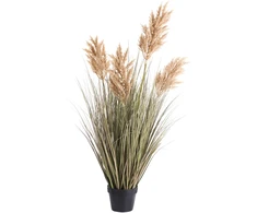 Beliani Dirbtinis augalas MISCANTHUS GRASS 120 cm rudas