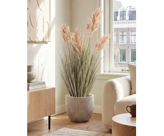 Beliani Dirbtinis augalas MISCANTHUS GRASS 120 cm rudas