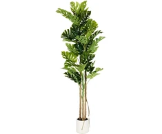 Beliani Dirbtinis augalas MONSTERA PLANT 221 cm žalias