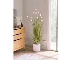 Beliani Dirbtinis augalas POMPOM GRASS 120 cm žalias