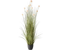 Beliani Dirbtinis augalas POMPOM GRASS 120 cm žalias
