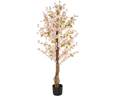 Beliani Dirbtinis augalas SAKURA 150 cm rožinis
