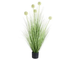Beliani Dirbtinis augalas SNOWBALL BUSH 125 cm Žalias