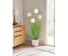 Beliani Dirbtinis augalas SNOWBALL BUSH, 120 cm, baltas