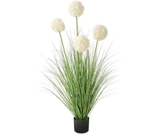 Beliani Dirbtinis augalas SNOWBALL BUSH, 120 cm, baltas
