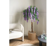 Beliani Dirbtinis augalas WISTERIA TREE 150 cm Žalias