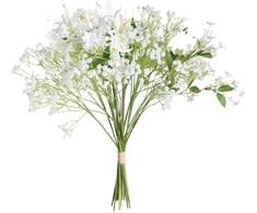 Beliani Dirbtinių gėlių puokštė VEIROS, 38 cm, Balta