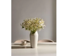 Beliani Dirbtinių gėlių puokštė VEIROS, 38 cm, Balta