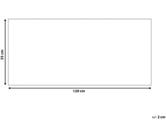 Beliani Durų kilimėlis BALANACAN natūralus 55 x 120 cm, kalėdinis raštas, kokoso pluoštas