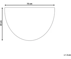Beliani Durų kilimėlis BUHI natūralios spalvos 45 x 75 cm su užrašu iš kokoso pluošto