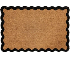 Beliani Durų kilimėlis PINATUBO natūralios spalvos 60 x 90 cm iš kokoso pluošto