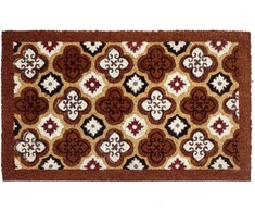 Beliani Durų kilimėlis SELETNA Rudas 40 x 60 cm kokoso pluoštas