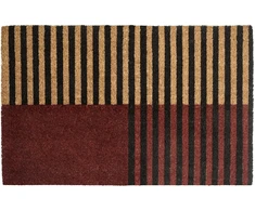 Beliani Durų kilimėlis TUKSUK rudas / smėlio spalvos 50 x 80 cm kokoso pluoštas