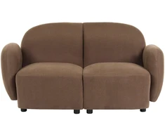 Beliani Dviejų vietų sofa JULE, ruda