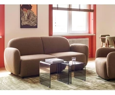 Beliani Dviejų vietų sofa JULE, ruda