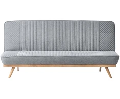 Beliani Dvivietė išskleidžiama sofa KALFAFEL, pilka
