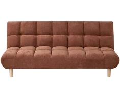 Beliani Dvivietė išskleidžiama sofa RISOR, auksinio rudo atspalvio