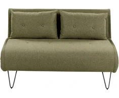 Beliani Dvivietė išskleidžiama sofa VESTFOLD, alyvuogių spalvos